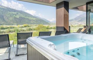 Wunderschönes Outdoorhotel mit hohem Wellnessfaktor und Panoramaausblick